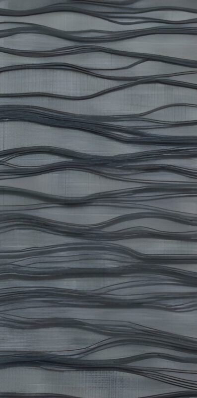 Designer Ripple Charcoal Roller Blind