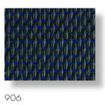 Abstract blue and green pixelated art with number 906.