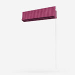Fryetts Mono Stripe Fuchsia Roman Blind - Image 4