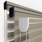 Close-up of modern roller blind mechanisms