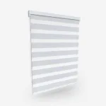White venetian blind isolated on white background.