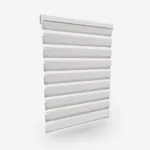 White contemporary horizontal slat wall panel
