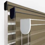 Close-up of cord-operated roller blinds mechanism