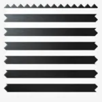 Black zigzag stripes on white background, abstract design.