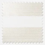 Two blank white textured fabric swatches with jagged edges.