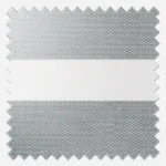 Textured grey fabric samples with zigzag edges isolated.