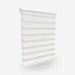 White venetian blind isolated on white background.