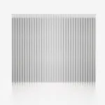 White vertical blinds in seamless background