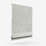 White vertical window blinds isolated on white background.