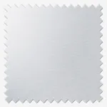 Silver serrated-edge fabric swatch isolated on white
