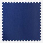 Blue textured fabric swatch with serrated edges